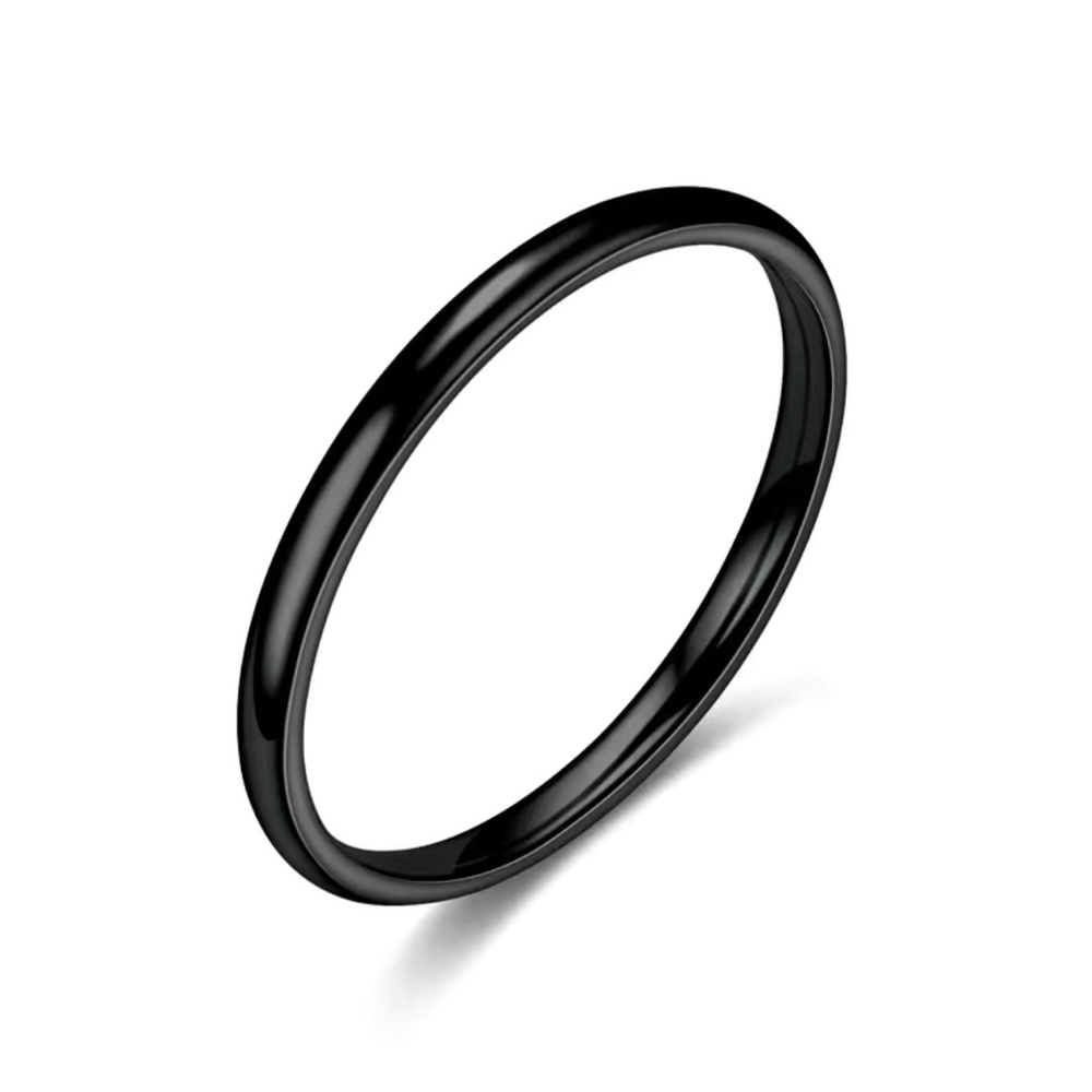 🎁 NWT Black Band Ring - Sz 7, 8, 9